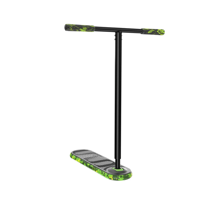 Limited Edition Green Mamba Trampoline Scooter INDO PRO V2 with dual-layer deck and adjustable handlebar for tricks