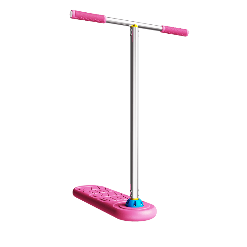 INDO PRO PINK trick scooter with bigger deck and pink handles for advanced riders
